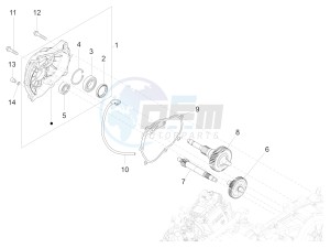 GTS 300 4T 4V IE ABS E3-E4 (NAFTA) drawing Reduction unit