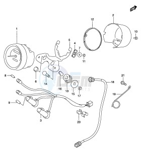 GZ250 (P3) drawing SPEEDOMETER