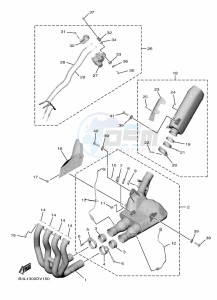 YZF1000D YZF-R1M (B4SD) drawing EXHAUST