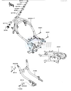 ZX 1000 A [NINJA 1000R] (A1-A2) [NINJA 1000R] drawing FRAME