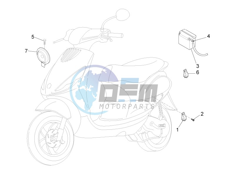 Remote control switches - Battery - Horn