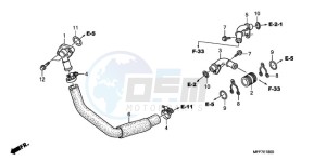 XL700V9 F / CMF drawing WATER PIPE