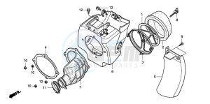 CR85R drawing AIR CLEANER