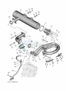 YXE1000EWS YX10ERPSP (B4ML) drawing EXHAUST