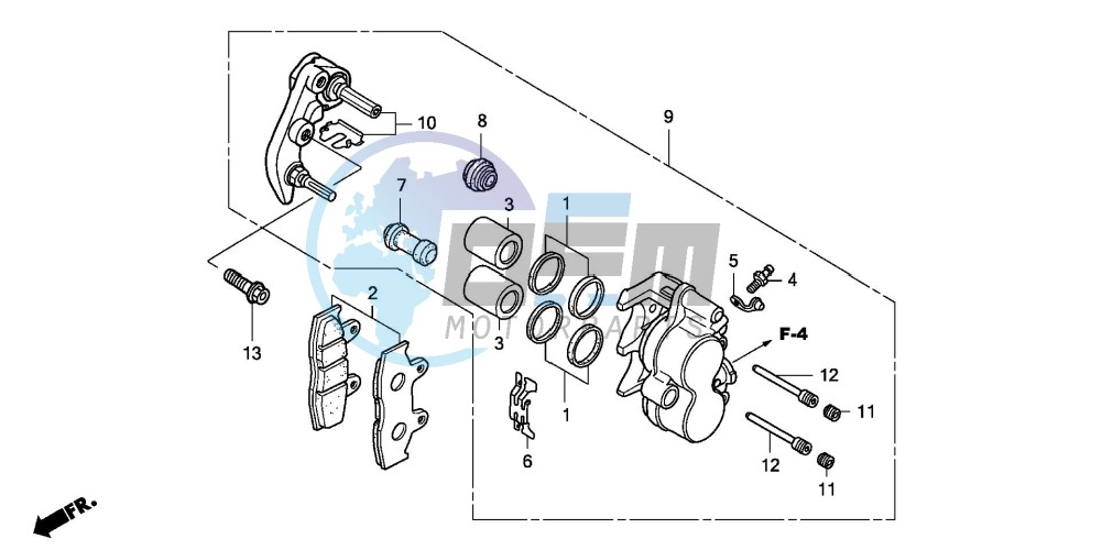 FRONT BRAKE CALIPER