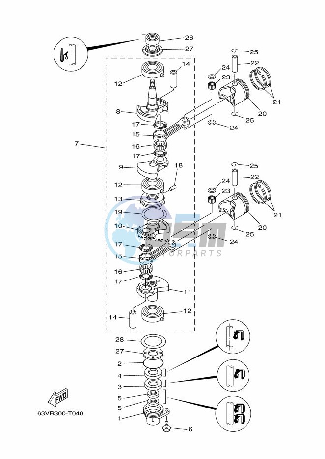 CRANKSHAFT--PISTON