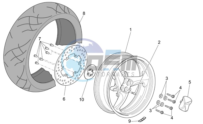 Rear wheel