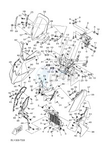 YP400RA X-MAX 400 ABS (BL11 BL11 BL11 BL11) drawing WINDSHIELD