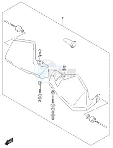 DL650 drawing OPTIONAL (KNUCKLE COVER SET) (DL650AL7 E21)