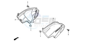 CB600F CB600F drawing SIDE COVER