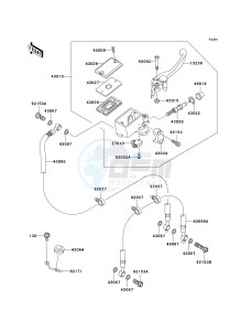 ZR 1000 A [Z1000] (A1-A3) drawing FRONT MASTER CYLINDER