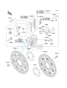 ER 650 A [ER-6N (EUROPEAN] (A6S-A8F) A6S drawing FRONT BRAKE