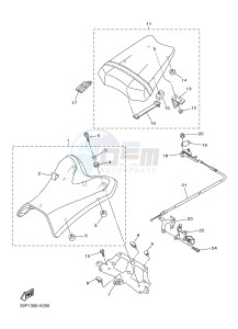 FZ8-NA FZ8 (NAKED, ABS) 800 FZ8-N ABS (59P8) drawing SEAT