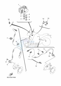 TRACER 700 MTT690-U (B1K2) drawing ELECTRICAL 3