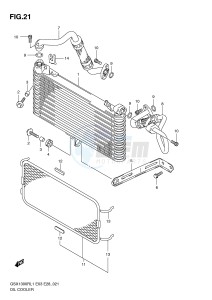 GSX1300R (E3-E28) Hayabusa drawing OIL COOLER