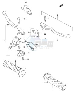 GZ250 (P34) drawing HANDLE LEVER