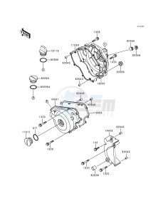 EX 250 F [NINJA 250R] (F6-F9) [NINJA 250R] drawing ENGINE COVER-- S- -