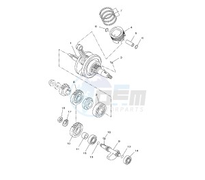 YZF R 125 drawing CRANKSHAFT AND PISTON