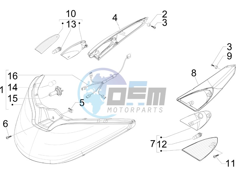 Head lamp - Turn signal lamps