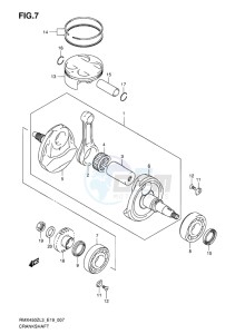 RMX450 drawing CRANKSHAFT