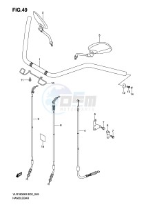 VLR1800 (E2) drawing HANDLEBAR