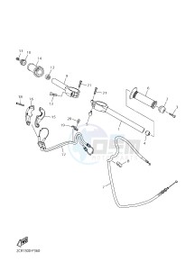 YZF-R1M 998 R5 (2KSF) drawing STEERING HANDLE & CABLE