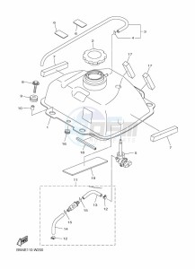 YFZ50 (BW4G) drawing FUEL TANK