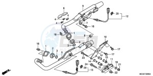 VT750CA9 Korea - (KO / ST) drawing EXHAUST MUFFLER