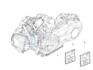 Fly 125 4T/3V ie E3 DT drawing Engine, assembly