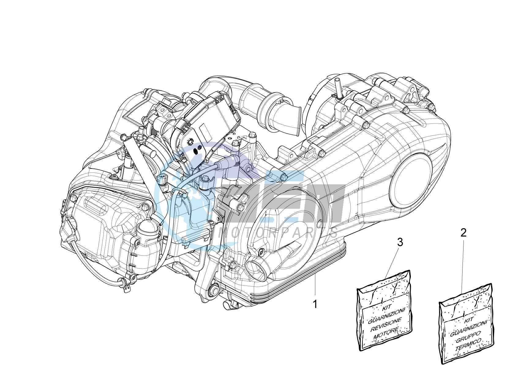 Engine, assembly