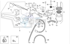 Tuono V4 1100 Factory USA-CND (NAFTA) (CND, USA) drawing Front master cilinder