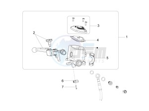 California 1400 Custom ABS 1380 WEG drawing Pompa freno ant.