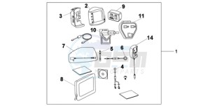 VFR800A9 UK - (E / ABS MME TWO) drawing NAVI