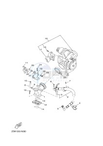 YP125R X-MAX125 (2DM7 2DM7) drawing INTAKE