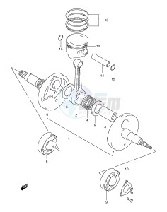 LT-A500F (E24) drawing CRANKSHAFT