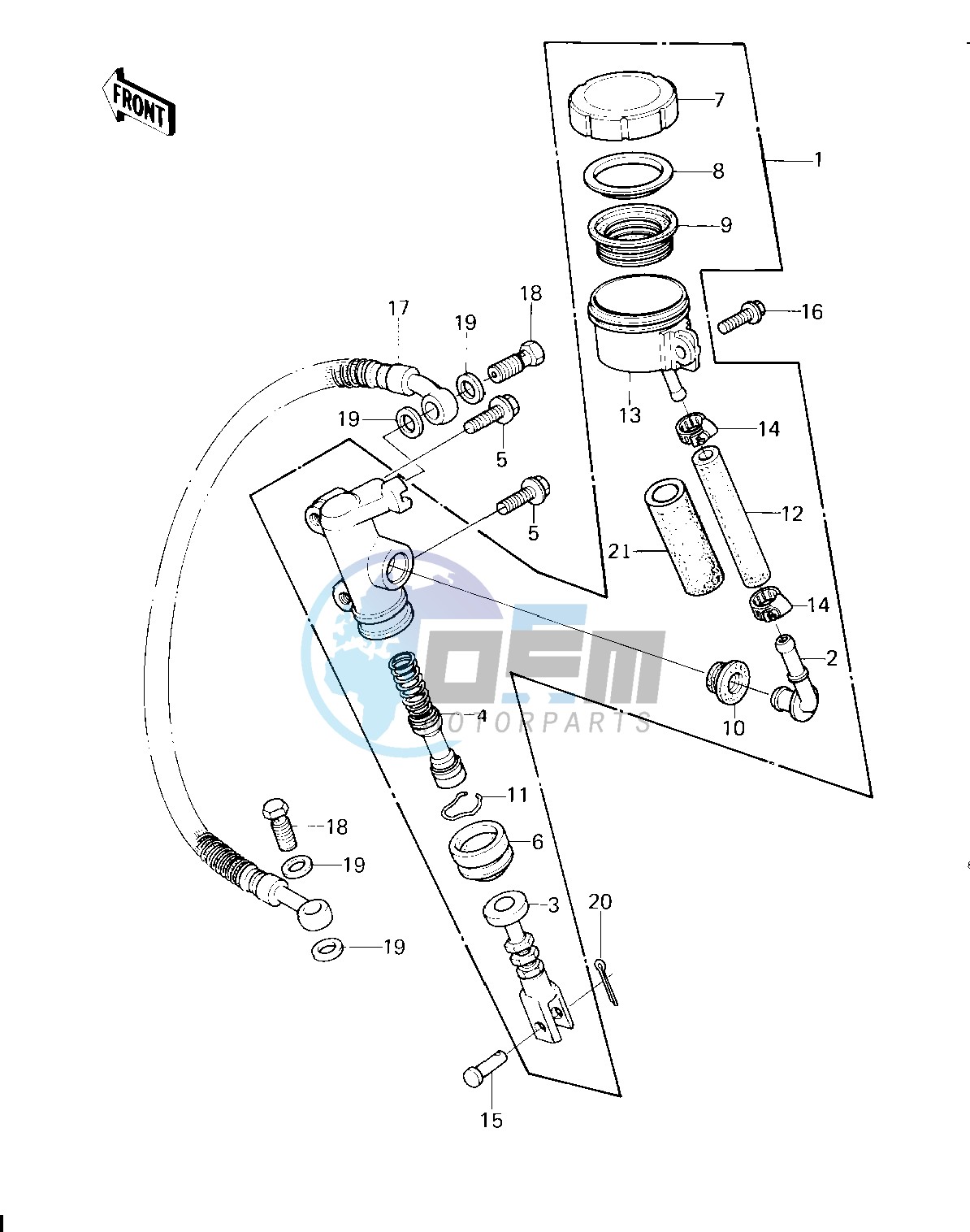 REAR MASTER CYLINDER -- 80 H1- -