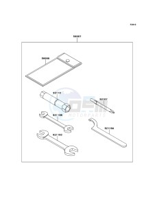 MULE_600 KAF400BCF EU drawing Owner's Tools