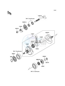 KLX450R KLX450ABF EU drawing Crankshaft