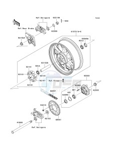 KRF 750 F [TERYX 750 4X4 NRA OUTDOORS] (F8F) C8FA drawing REAR WHEEL_CHAIN