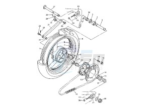 YZF R THUNDER ACE 1000 drawing REAR WHEEL