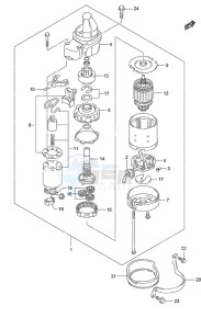 DF 70A drawing Starting Motor