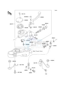 EN 500 C [VULCAN 500 LTD] (C6F-C9F) C6F drawing FRONT MASTER CYLINDER