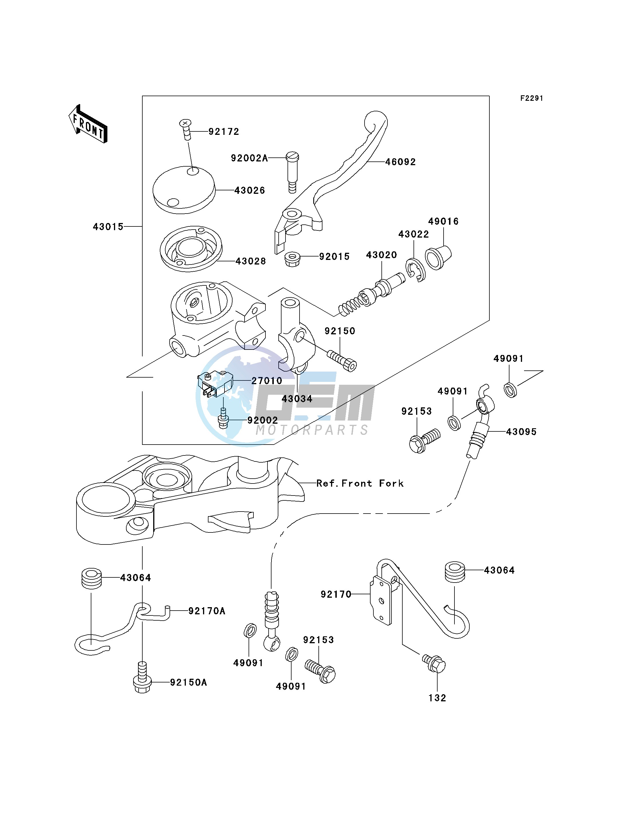 FRONT MASTER CYLINDER