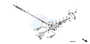 TRX250XC drawing REVERSE CABLE