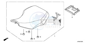 TRX420TEC TRX420 ED drawing SEAT