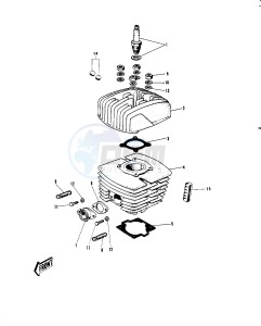 G4 TR (A-C) 100 drawing CYLINDER HEAD_CYLINDER -- 70-73- -