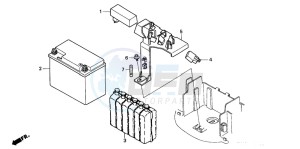 SA50 drawing BATTERY