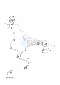 CZD300-A XMAX 300 (BBA2) drawing HANDLE SWITCH & LEVER