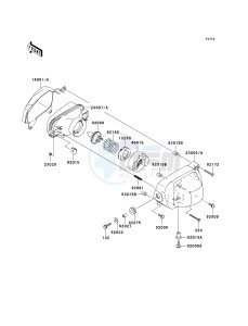 KSV 700 A [KFX700 AND V FORCE] (A1-A2) [KFX700 AND V FORCE] drawing HEADLIGHT-- S- -