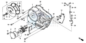 SLR650 drawing RIGHT CRANKCASE COVER